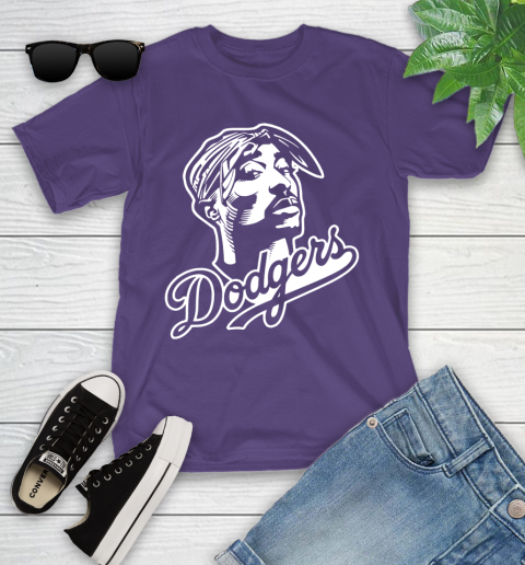 Tupac Dodgers Youth T-Shirt 3
