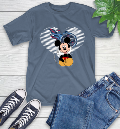 NFL Tennessee Titans The Heart Mickey Mouse Disney Football T Shirt_000 T-Shirt 8