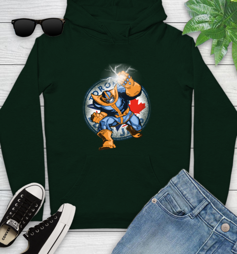 Toronto Blue Jays MLB Baseball Thanos Avengers Infinity War Marvel Youth Hoodie 14