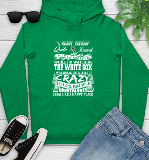 Chicago White MLB Baseball Don't Mess With Me While I'm Watching My Team Sox Youth Hoodie 9
