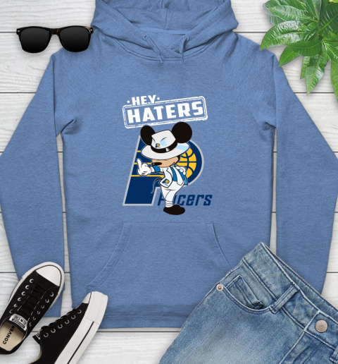 NBA Hey Haters Mickey Basketball Sports Indiana Pacers Youth Hoodie 13