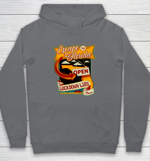 Escape To Florida Shirt Ron DeSantis (Print on front and back) Hoodie 3