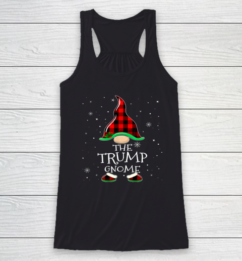 Trump Gnome Matching Family Group Christmas Party Pajama Racerback Tank
