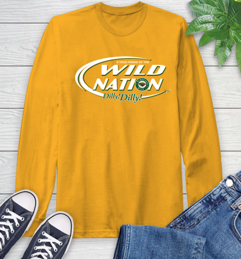 NHL A True Friend Of The Minnesota Wild Dilly Dilly Hockey Sports Long Sleeve T-Shirt 2