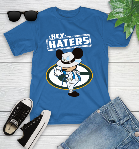 NFL Hey Haters Mickey Football Sports Green Bay Packers Youth T-Shirt 12