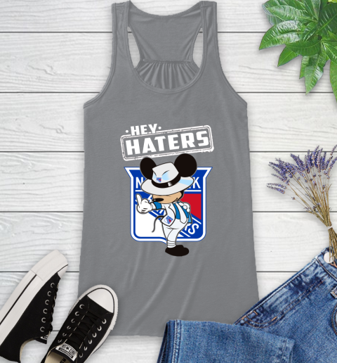 NHL Hey Haters Mickey Hockey Sports New York Rangers Racerback Tank 4