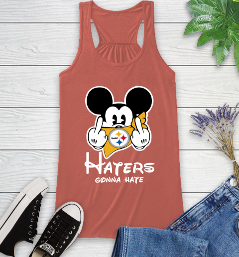 NFL Pittsburgh Steelers Haters Gonna Hate Mickey Mouse Disney Football T Shirt_000 Racerback Tank 3