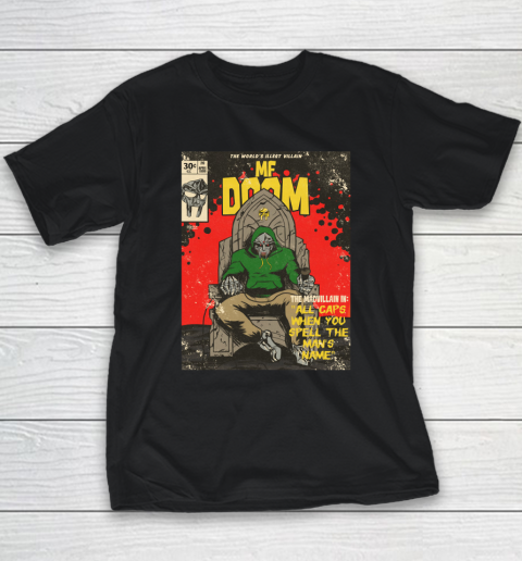 MF Doom Shirt  ALL CAPS MF COMIC Youth T-Shirt