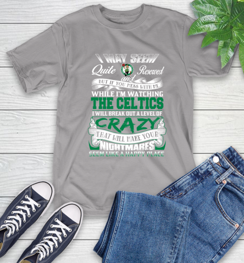 Boston Celtics NBA Basketball Don't Mess With Me While I'm Watching My Team T-Shirt 6