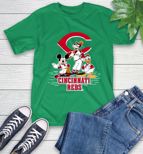 MLB Cincinnati Reds Mickey Mouse Donald Duck Goofy Baseball T Shirt T-Shirt 7