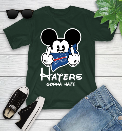 NFL Buffalo Bills Haters Gonna Hate Mickey Mouse Disney Football T Shirt Youth T-Shirt 5