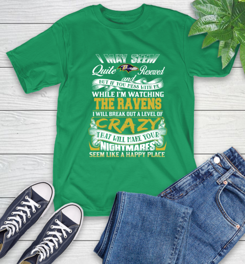 Baltimore Ravens NFL Football Don't Mess With Me While I'm Watching My Team T-Shirt 7