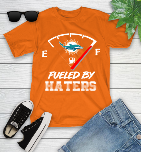 Miami Dolphins NFL Football Fueled By Haters Sports Youth T-Shirt 9