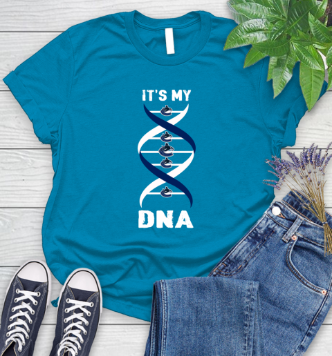Vancouver Canucks NHL Hockey It's My DNA Sports Women's T-Shirt 10