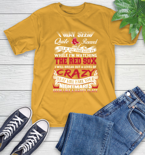 Boston Red Sox MLB Baseball Don't Mess With Me While I'm Watching My Team T-Shirt 2