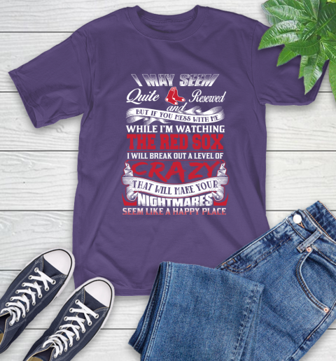 Boston Red Sox MLB Baseball Don't Mess With Me While I'm Watching My Team T-Shirt 5