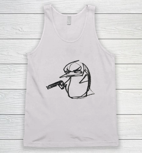 Penguin With Gun Tank Top