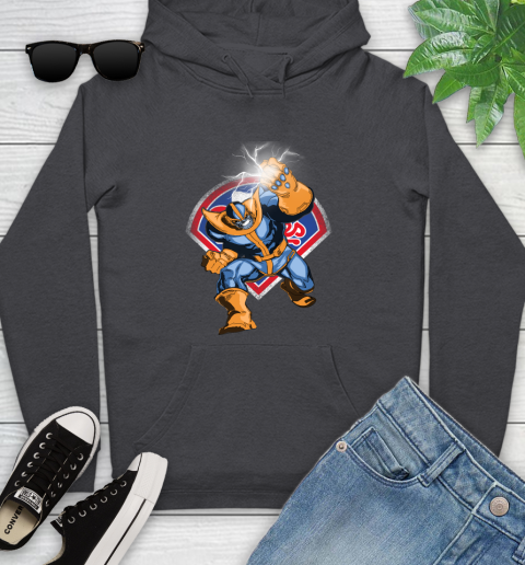 Philadelphia Phillies MLB Baseball Thanos Avengers Infinity War Marvel Youth Hoodie 8