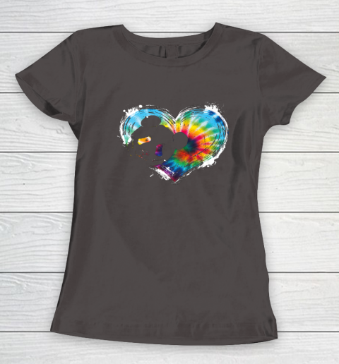 Valentine Day Panda Animal Lover Asian Bear Wildlife Tie Dye Women's T-Shirt 5