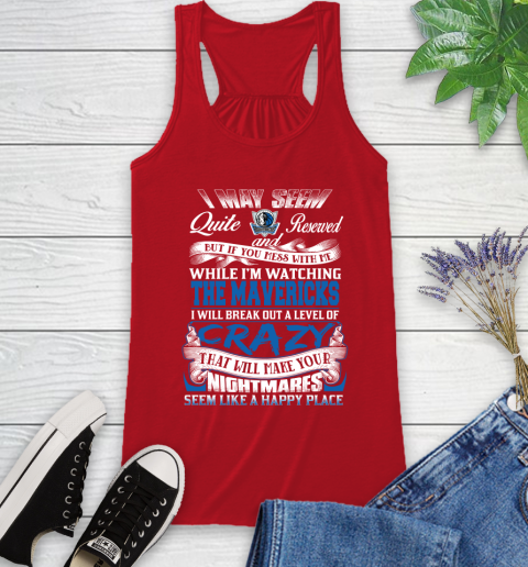 Dallas Mavericks NBA Basketball Don't Mess With Me While I'm Watching My Team Racerback Tank 5