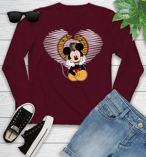 NBA Indiana Pacers The Heart Mickey Mouse Disney Basketball Youth Long Sleeve 6