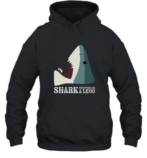 Shark Stepping On Toy Funny Internet Humor Meme T Shirt Hooded