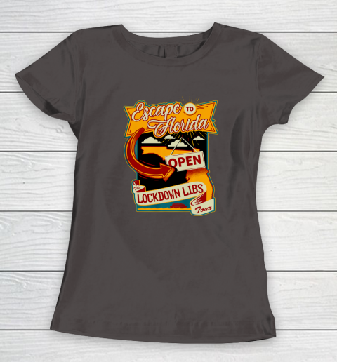 Escape To Florida Shirt Ron DeSantis (Print on front and back) Women's T-Shirt 5