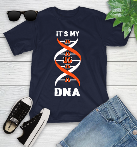 Cincinnati Bengals NFL Football It's My DNA Sports Youth T-Shirt 2