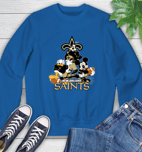 NFL New Orleans Saints Mickey Mouse Donald Duck Goofy Football Shirt Sweatshirt 9