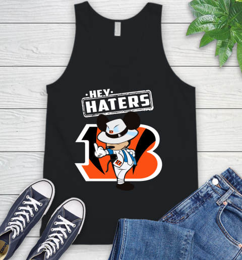 NFL Hey Haters Mickey Football Sports Cincinnati Bengals Tank Top