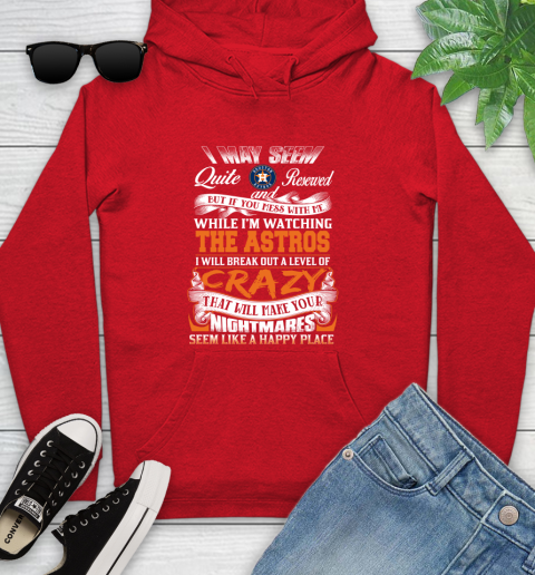 Houston Astros MLB Baseball Don't Mess With Me While I'm Watching My Team Youth Hoodie 12