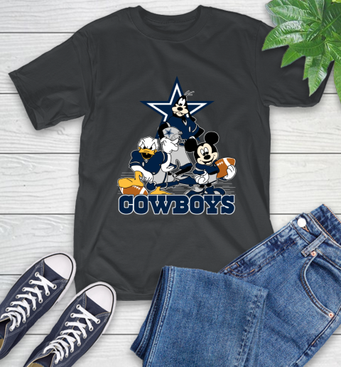 NFL Dallas Cowboys Mickey Mouse Donald Duck Goofy Football Shirt T-Shirt