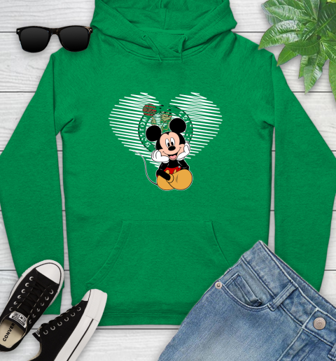 NBA Boston Celtics The Heart Mickey Mouse Disney Basketball Youth Hoodie 9