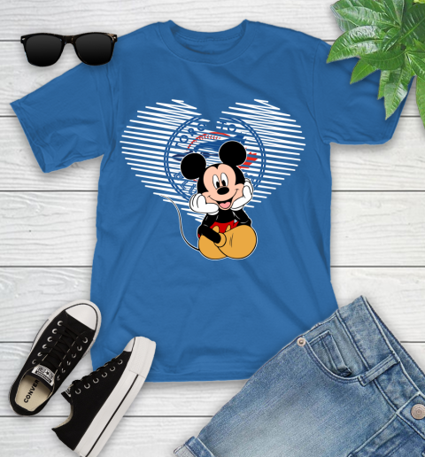 MLB Toronto Blue Jays The Heart Mickey Mouse Disney Baseball T Shirt_000 Youth T-Shirt 12
