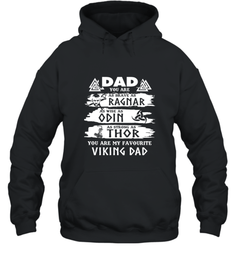 Viking Daddy As Odin As Thor Father Day Hoodi Hooded