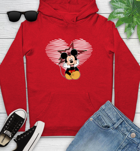 NHL Dallas Stars The Heart Mickey Mouse Disney Hockey Youth Hoodie 12