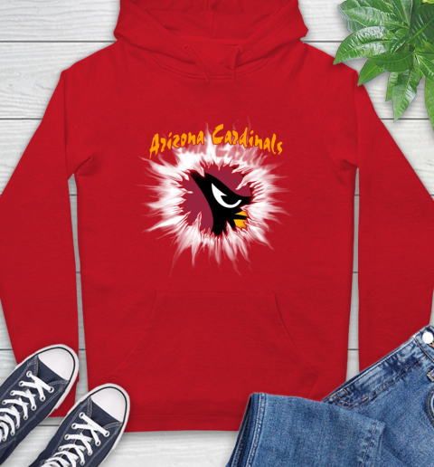 Arizona Cardinals NFL Football Adoring Fan Rip Sports Hoodie 10