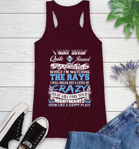 Tampa Bay Rays MLB Baseball Don't Mess With Me While I'm Watching My Team Racerback Tank 2