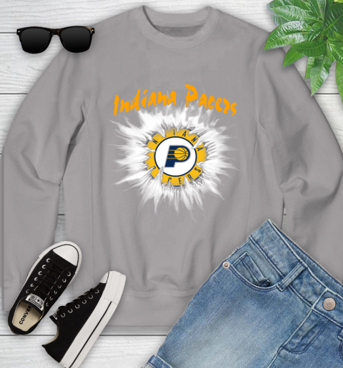 Indiana Pacers NBA Basketball Rip Sports Youth Sweatshirt 3