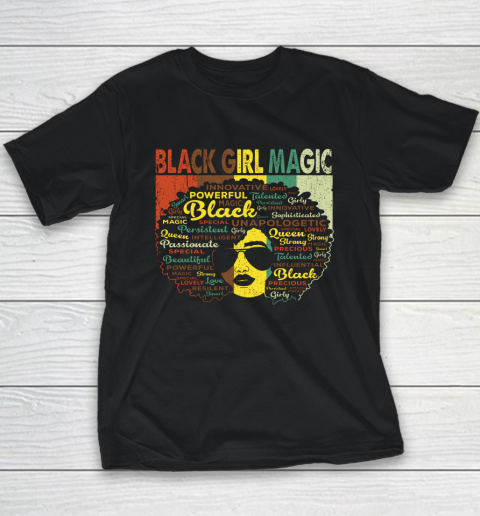 Black Girl, Women Shirt Proud Juneteenth Black Girl Magic Black History Month Youth T-Shirt