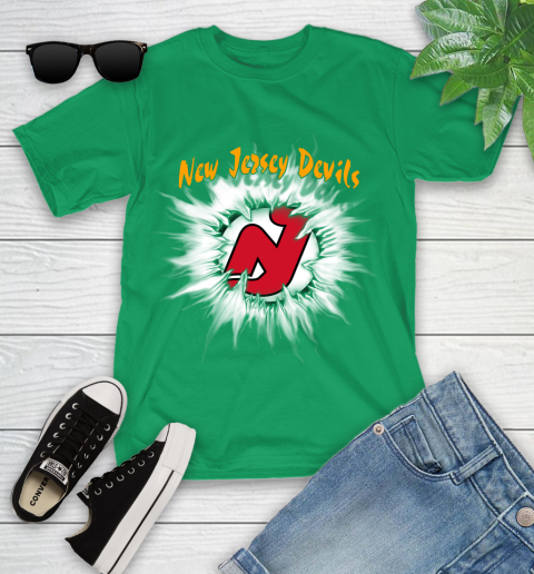 New Jersey Devils NHL Hockey Adoring Fan Rip Sports Youth T-Shirt 8