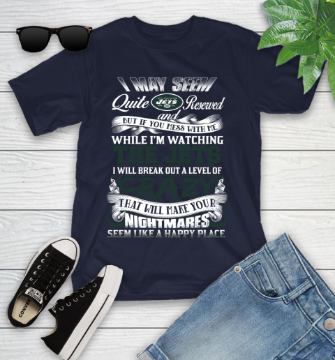 New York Jets NFL Football Don't Mess With Me While I'm Watching My Team Youth T-Shirt 2