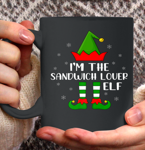 Matching Family Funny I'm The Sandwich Lover Elf Christmas Ceramic Mug 11oz