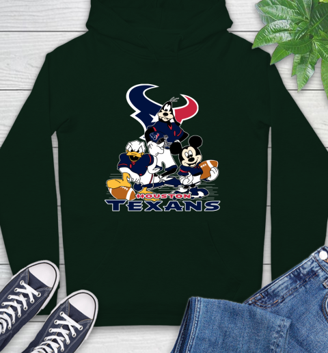 NFL Houston Texans Mickey Mouse Donald Duck Goofy Football Shirt Hoodie 12