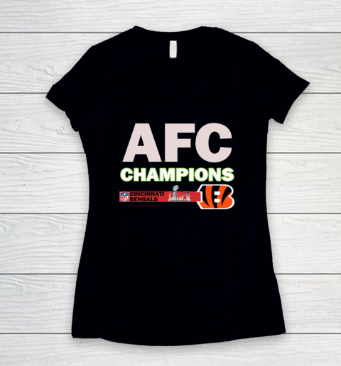 Bengals AFC Championship Super Bowl Women's V-Neck T-Shirt