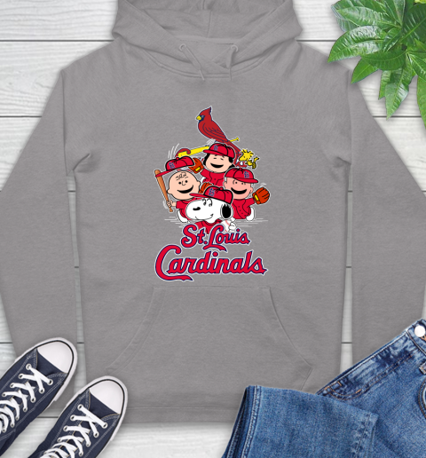MLB St.Louis Cardinals Snoopy Charlie Brown Woodstock The Peanuts Movie Baseball T Shirt_000 Hoodie 6