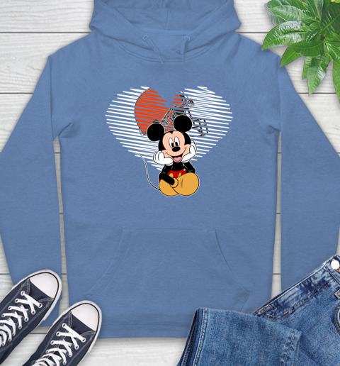 NFL Cleveland Browns The Heart Mickey Mouse Disney Football T Shirt_000 Hoodie 11