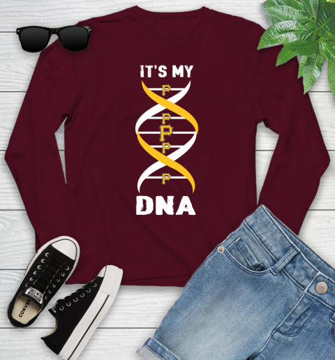 Pittsburgh Pirates MLB Baseball It's My DNA Sports Youth Long Sleeve 6