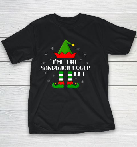 Matching Family Funny I'm The Sandwich Lover Elf Christmas Youth T-Shirt