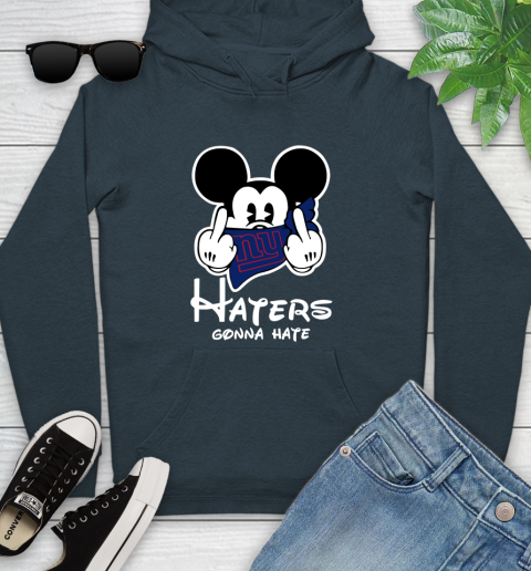 NFL New York Giants Haters Gonna Hate Mickey Mouse Disney Football T Shirt Youth Hoodie 10